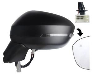 Rétroviseur gauche électrique degivrant avec indicateur direction avec mémoire rabattable à peindre 11 épingle pour LAND ROVER DISCOVERY de 2014 à 2015, Neuf