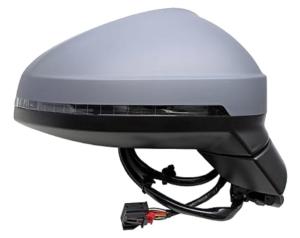 Rétroviseur droit asphérique électrique degivrant avec indicateur direction avec mémoire anti-éblouissement rabattable à peindre 15 épingle pour AUDI A4 de 2015 à 2019, Neuf