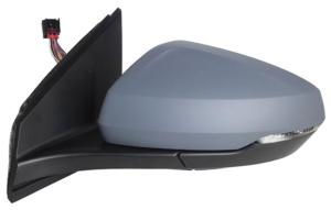 Rétroviseur gauche asphérique électrique degivrant avec indicateur direction rabattable à peindre 8 épingle pour VOLKSWAGEN POLO de 2017 à 2021, Neuf