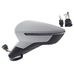 Rétroviseur gauche électrique degivrant avec indicateur direction rabattable à peindre 10 épingle pour SEAT ARONA depuis 2017, Neuf