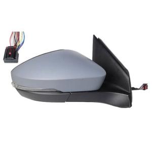 Rétroviseur droit électrique degivrant avec indicateur direction avec mémoire rabattable à peindre 14 épingle pour VOLKSWAGEN T-CROSS depuis 2019, Neuf
