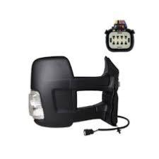 Rétroviseur droit électrique degivrant bras long avec feu 5w 6 épingle - coque de rétroviseur noire pour FORD TRANSIT depuis 2019, Neuf