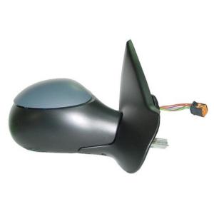 Rétroviseur électrique dégivrant connecteur 9 trous droit 7 épingle coque de rétroviseur a peinture - version cabrio pour PEUGEOT 206 de 1998 à 2009, Neuf