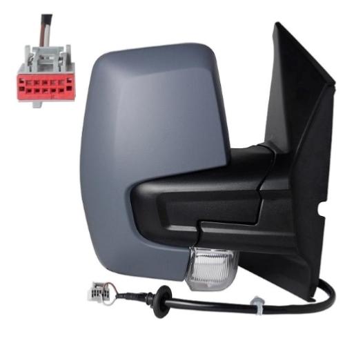 Miroir droit électrique degivrant noir avec indicateur pour FORD TRANSIT CUSTOM depuis 2018, Neuf