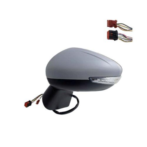 Rétroviseur gauche électrique degivrant avec indicateur direction avec feu de courtoisie rabattable à peindre avec système capteur depassement 12 épingle pour CITROEN C3 AIRCROSS depuis 2017, Neuf