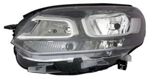Phare optique h1+h7+w5w+w21w+py21w gauche avec corps noir pour CITROEN JUMPY depuis 2016, Neuf