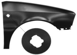 Aile avant droite avec trou modèle 7/91>2/99 pour CITROEN AX de 1986 à 1999, Neuve