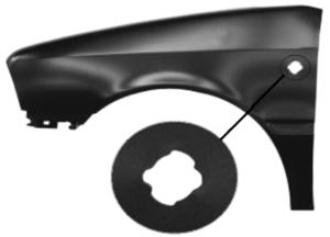 Aile avant gauche avec trou modèle 7/91>2/99 pour CITROEN AX de 1986 à 1999, Neuve