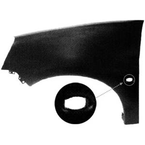 Aile avant gauche avec trou pour CITROEN BERLINGO de 2002 à 2008, Neuve