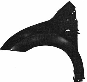 Aile avant gauche avec trou pour CITROEN C2 de 2003 à 2008, Neuve