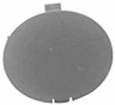 Bouchon cache crochet remorquage pare-chocs avant gris clair metal noir pour FIAT PUNTO EVO de 2009 à 2011, Neuf