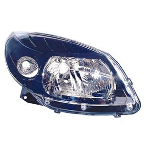 Phare optique h4 droit avec corps noir pour DACIA SANDERO de 2008 à 2012, Neuf