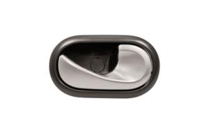 Poignée interne avant/arrière droit avec levier chromé montrer noire à câble pour RENAULT CLIO III de 2005 à 2009,