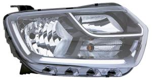 Phare optique h7+h1+py21w droit avec feu diurne à led pour DACIA DUSTER depuis 2018, Neuf