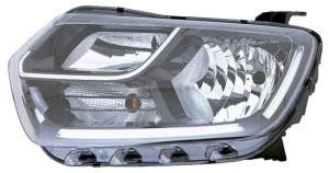 Phare optique h7+h1+py21w gauche avec feu diurne à led pour DACIA DUSTER depuis 2018, Neuf