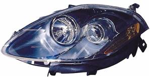Phare optique gauche h1+h1 avec corps noir pour FIAT BRAVO depuis 2007, Neuf