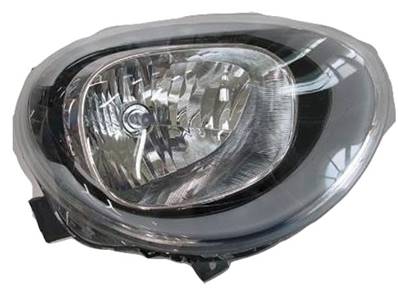 Phare optique h4 droit avec corps noir pour FIAT 500x depuis 2015, Neuf