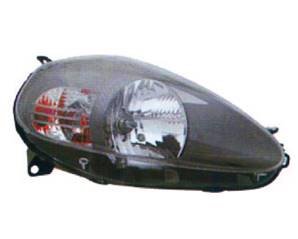 Phare optique h4 droit avec corps noir modèle 10/05>5/08 (connecteurs jaune) pour FIAT GRANDE PUNTO 10/05>5/08 RY depuis 2008, Neuf