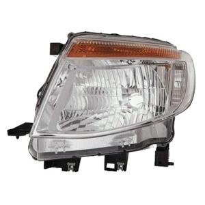 Phare optique h4 gauche avec corps chromée pour FORD RANGER de 2012 à 2016, Neuf