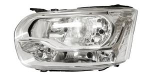 Phare optique h7+h15 gauche avec feu diurne à led adaptatif pour FORD TRANSIT de 2014 à 2019, Neuf