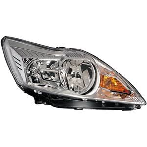 Phare optique h7+h1 droit avec corps chromée pour FORD FOCUS de 2008 à 2011, Neuf