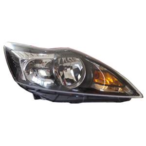 Phare optique h7+h1 droit avec corps noir avec finale chromée pour FORD FOCUS de 2008 à 2011, Neuf