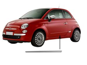 Moulure gauche porte avant à peindre pour FIAT 500 de 2007 à 2015, Neuve