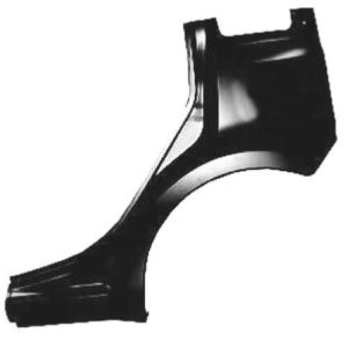 Aile arrière gauche avec sous porte pour FIAT PANDA CLASSIC de 2003 à 2008, Neuve
