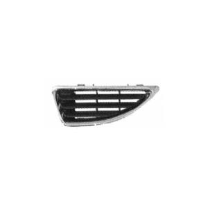 Bouclier grille droit avec profil chromée pour RENAULT MEGANE de 1999 à 2002, Neuf