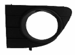 Grille avec trou antibrouillard gauche pare-chocs avant gris clair metal noir tous les modèle non abarth pour FIAT PUNTO EVO de 2009 à 2011, Neuve