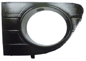 Grille avec trou antibrouillard gauche pare-chocs avant peint noir lucide pour FIAT PUNTO EVO de 2009 à 2011, Neuve