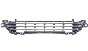 Grille central inférieur pare-chocs avant avec profils chromées pour PEUGEOT 207 RY depuis 2009, Neuve