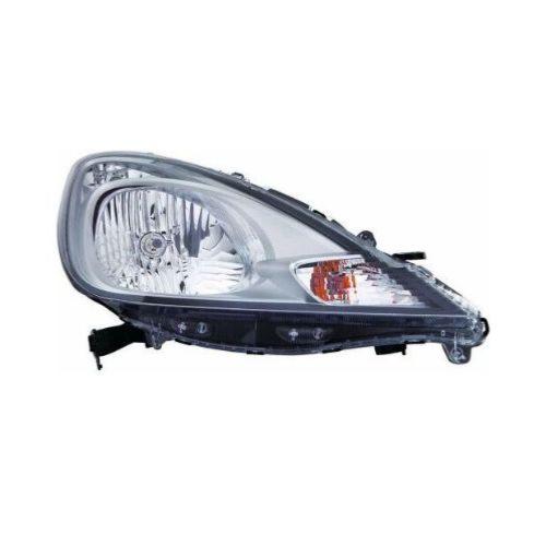 Phare optique h4 droit avec corps chromée pour HONDA JAZZ de 2011 à 2015, Neuf