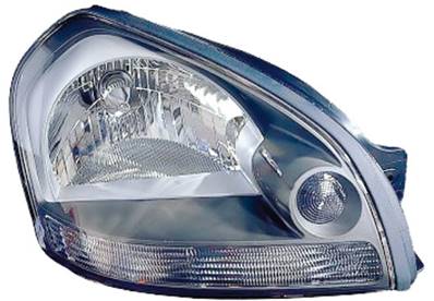 Phare optique h4+h1 droit pour HYUNDAI TUCSON de 2004 à 2010, Neuf