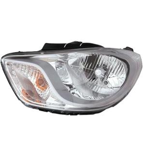 Phare optique h4 gauche avec corps chromée pour HYUNDAI i10 de 2010 à 2012, Neuf