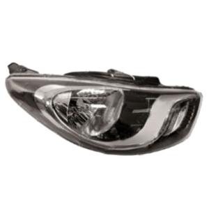 Phare optique h4 droit avec corps noir pour HYUNDAI i10 de 2010 à 2012, Neuf