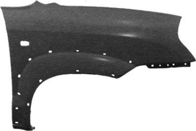 Aile avant droite avec trou avec trou elargisseur pour HYUNDAI TUCSON de 2004 à 2010, Neuve