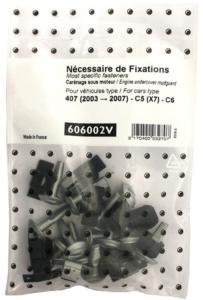 Kit vis et fixation complet POUR ASSEMBLÉE PROTECTION MOTEUR pour CITROEN C5 de 2008 à 2010,
