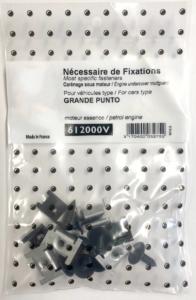 Kit vis et fixation complet POUR ASSEMBLÉE PROTECTION MOTEUR MOD ESSENCE pour FIAT GRANDE PUNTO 10/05>5/08 RY depuis 2008,