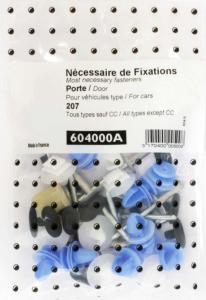 Kit vis et fixation complet POUR ASSEMBLÉE PORTE DROIT GAUCHE pour PEUGEOT 207 de 2006 à 2009,