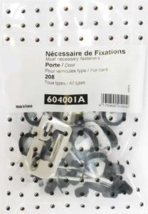 Kit vis et fixation complet POUR ASSEMBLÉE PORTE DROIT GAUCHE pour PEUGEOT 208 de 2012 à 2015,
