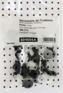 Kit vis et fixation complet POUR ASSEMBLÉE PORTE DROIT GAUCHE pour PEUGEOT 308 de 2007 à 2011,