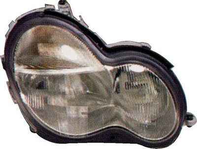 Phare optique droit h7 modèle 6/00>12/02 pour MERCEDES (W203) CLASSE C de 2000 à 2004, Neuf