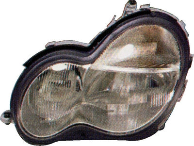 Phare optique gauche h7 modèle 6/00>12/02 pour MERCEDES (W203) CLASSE C de 2000 à 2004, Neuf