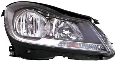 Phare optique h7+h7 droit avec corps noir adapt.marelli pour MERCEDES (W204) CLASSE C RY de 2011 à 2014, Neuf