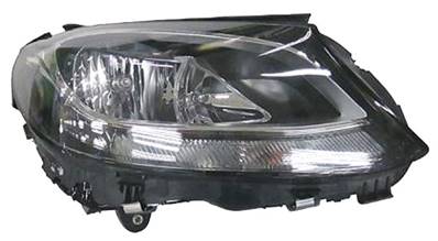 Phare optique h7+h7 droit avec corps noir pour MERCEDES (W205) CLASSE C de 2014 à 2018, Neuf