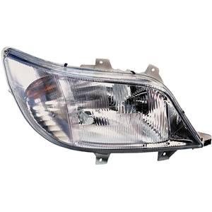 Phare optique droit h7+h1+h1 avec trou antibrouillard modèle 4/00>7/02 pour MERCEDES SPRINTER de 2000 à 2006, Neuf