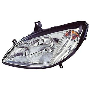 Phare optique h7+h7 gauche avec trou antibrouillard h7 pour MERCEDES (W639) V VIANO/VITO de 2003 à 2010, Neuf