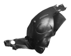 Pare boue avant gauche partie arrière pour MERCEDES (W169) CLASSE A de 2004 à 2008, Neuf