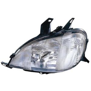 Phare optique gauche h7+h1+h3 avec trou antibrouillard modèle 9/98>12/01 pour MERCEDES (W163) CLASSE ML de 1998 à 2001, Neuf